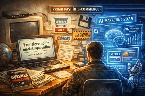 2001 vs. 2026, frontiere in marketingul online vs. AI - Guerilla marketing